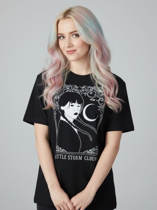 Hot Topic Tops - Wednesday Addams Little Storm Cloud oversized tshirt XXL
